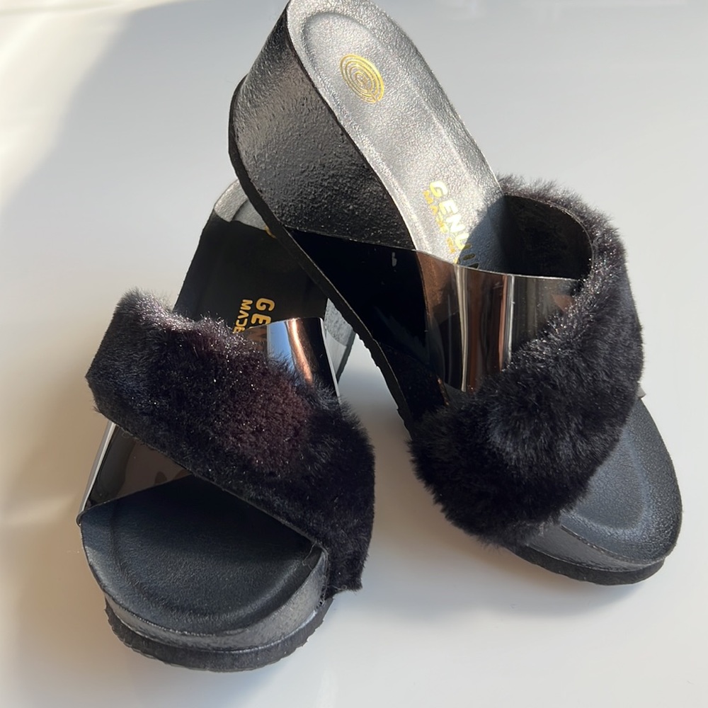 Genuins Wedge platform sandals, made in Spain